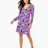 Lilly Pulitzer Long Sleeve Etta Dress (Flock To The Top) Dresses