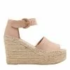 Marc Fisher Alida Espadrille Wedge Sandal (Light Pink Suede)