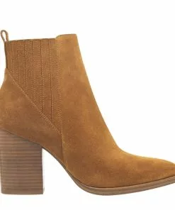 Marc Fisher Shoes ALVA Bootie (Medium Brown)