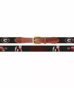 Smathers & Branson Accessories Georgia 2021 National Championship Belt (Black)