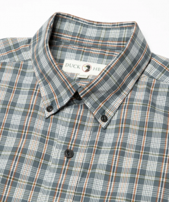 Duckhead Tops Blanton Plaid Shirt (Stormy Blue) 7 Duckhead Tops Blanton Plaid Shirt (Stormy Blue)
