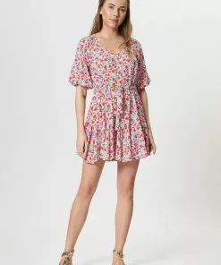 Fresha London Anita Dress (Summer Ditsy) Dresses
