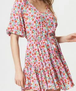 Fresha London Anita Dress (Summer Ditsy) Dresses