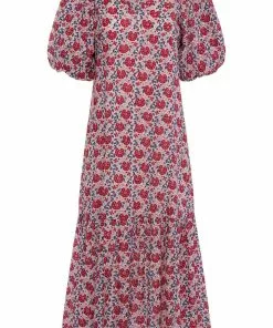 Anna Cate Dresses Myers Maxi Dress (Red/Blue Floral)