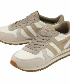 Gola Daytona Chute Sneakers (Off White/Feather Grey/Pearl Pink) Shoes