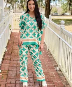 Jade Tassel Caftan (Geo Print) Dresses