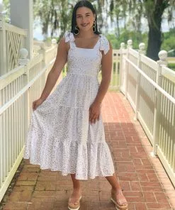 Emily Mccarthy Dresses Bow Midi (Starry Night)