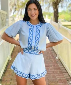 Emily Mccarthy Scalloped Short (Geo)