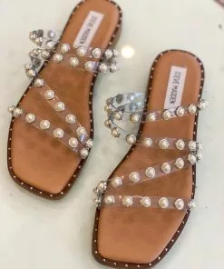Steve Madden Shoes Skyler Sandal (Clear)