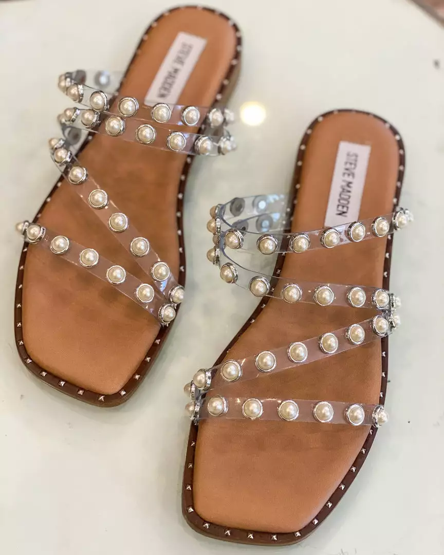 Steve Madden Shoes Skyler Sandal (Clear) 3 Steve Madden Shoes Skyler Sandal (Clear)