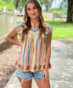 Ivy Jane Tops Daisies All Around Top (MLT)