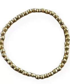 Sheila Fajl Sparkle Merry Go Round Elastic Bracelet (Gold)
