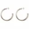Sheila Fajl Jewelry Arlene Hoop (Silver)
