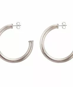 Sheila Fajl Jewelry Arlene Hoop (Silver)