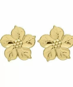 Sheila Fajl Flor Flower Stud (Polished Gold)