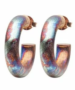 Sheila Fajl Small Chantal Hoops (Burnished Gold Plated) Jewelry