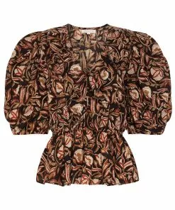 Anna Cate Gabrielle Top (Black/Red)