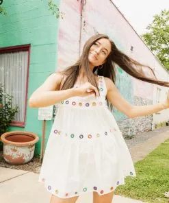 Queen Of Sparkles Rainbow Grommet Dress