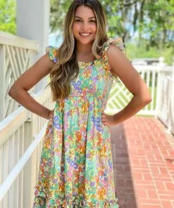 Crosby By Mollie Burch Wren Dress (Coral Reef) Dresses