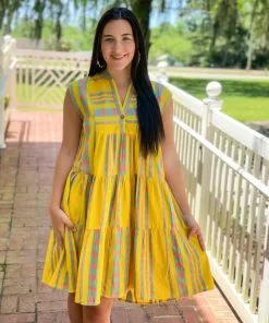 Uncle Frank Dresses Sun Chaser Dress (Yellow)