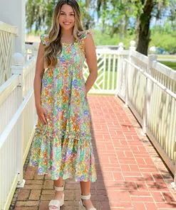 Crosby By Mollie Burch Wren Dress (Coral Reef) Dresses