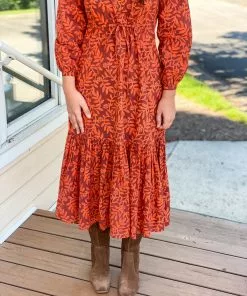 Olivia James The Label Lydia Dress (Harvest Stems) Dresses 10 Olivia James The Label Lydia Dress (Harvest Stems) Dresses