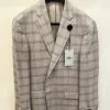 Hart Schaffner Marx Dresswear Sports Coat (Tan/Blue Plaid)