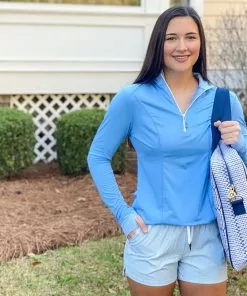 Southern Tide Atheletic 1/4 Zip (Ocean Channel)
