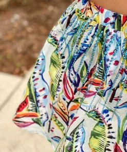 Queen Of Sparkles Tropical Tiered Jewel Mini Skort Bottoms