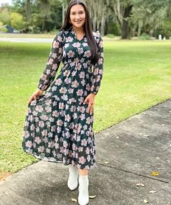Joy Joy Tiered Maxi (Floral) Dresses