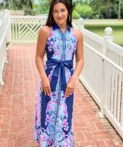 Lilly Pulitzer Novah Stretch Midi Dress (Shaka Shaka Shake) Dresses