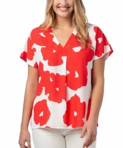 Crosby By Mollie Burch Martha Tunic (Poppy) Tops