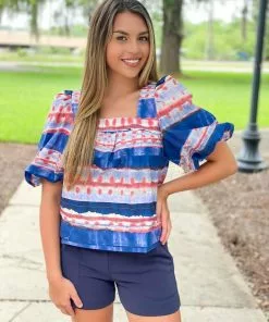 Marie Oliver Dani Top (Summer Wash) Tops