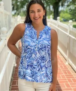 Lilly Pulitzer Tops Essie Top (Don't Be Jelly)