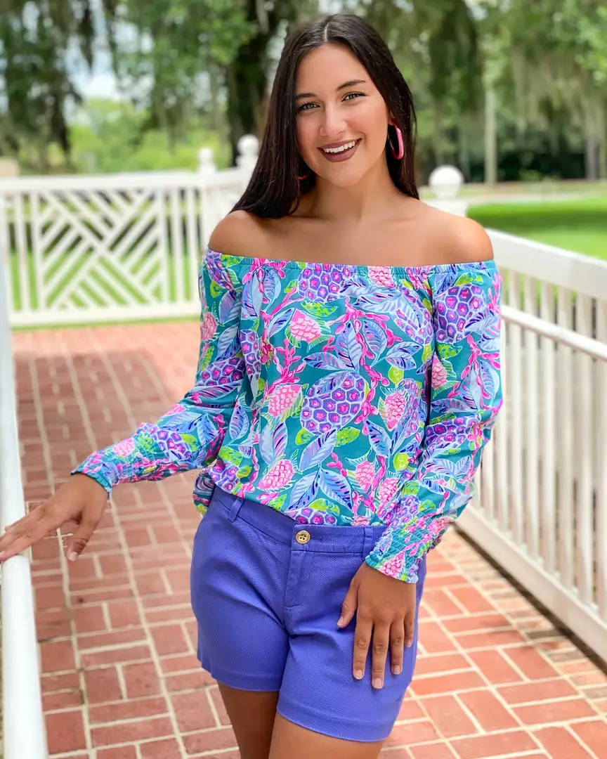 Lilly Pulitzer Lana Top (Turtle Wave) 3 Lilly Pulitzer Lana Top (Turtle Wave)
