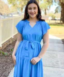 Jade Ruffles Tier Maxi Dress