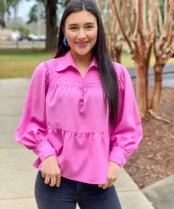 Crosby By Mollie Burch Josie Top (Bright Orchid)