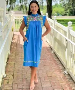 Ivy Jane Maria Midi (Blue) Dresses