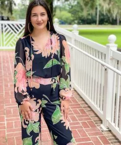 Trina Turk Watson Top (Multi Black) Tops