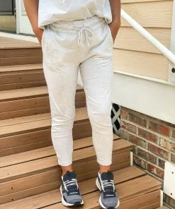 Mododoc Bottoms Cropped Pants (Ash Heather)