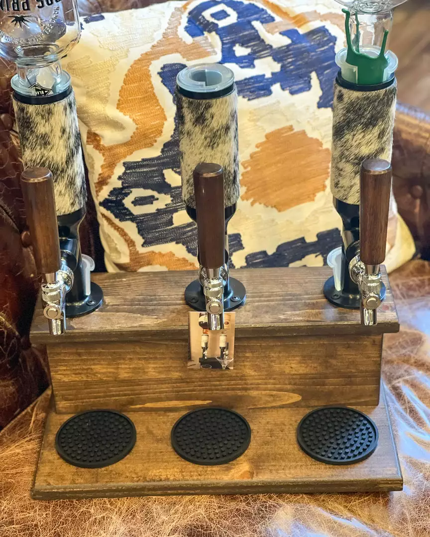 Only Options Triple Wood Cowhide Tap 4 Only Options Triple Wood Cowhide Tap