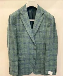 Jack Victor Dresswear Midland Sports Jacket (Green/Navy Plaid)