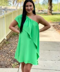 Trina Turk Satisfied Dress (Greenery)