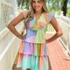 Crosby By Mollie Burch Lydia Dress (Sunset Colorblock)