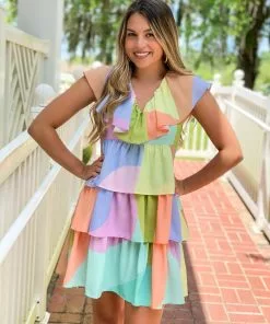 Crosby By Mollie Burch Lydia Dress (Sunset Colorblock)