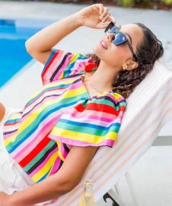 Crosby By Mollie Burch Campbell Top (Boardwalk Stripe)