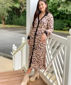 Fresha London Mercedes Dress (Brush Animal)