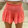 Queen Of Sparkles Pleat Swing Short (Tangerine)