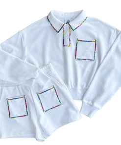 Queen Of Sparkles Rainbow Trim Pocket Shorts