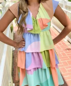 Crosby By Mollie Burch Lydia Dress (Sunset Colorblock) 7 Crosby By Mollie Burch Lydia Dress (Sunset Colorblock)